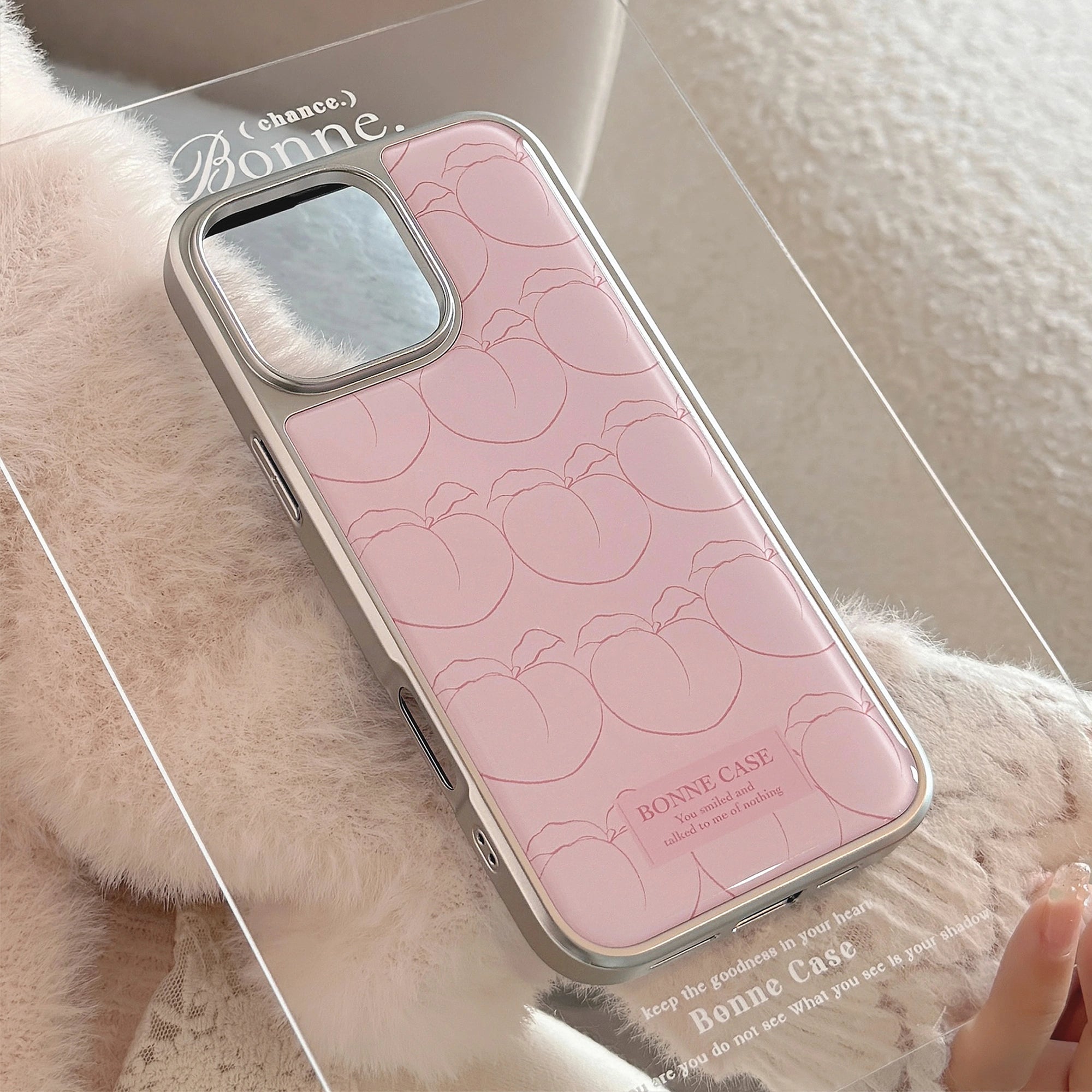 Line Art Peach - iPhone Case